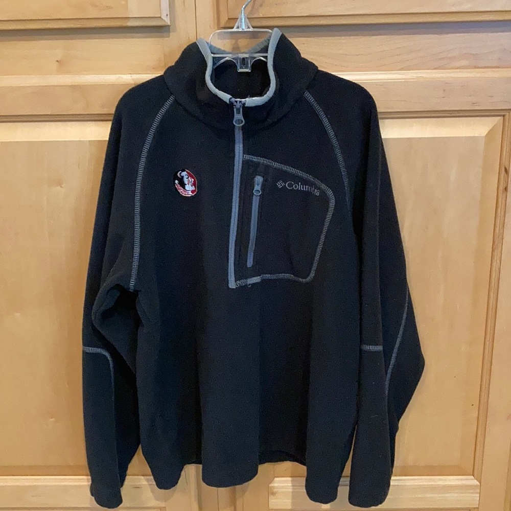 Columbia FSU (Florida State) Fleece zip pullover